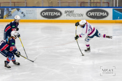 Deutsche Frauen Eishockey Bundesliga - Final-Four-Turnier - Eisbären Juniors Berlin vs ESC Planegg am 14.03.2021 in Füssen, Bundesleistungszentrum für Eishockey und Curling, Am Eisstadion 1, 87629 Füssen, Deutschland, Photo: Michael Kahms @MIKAH-Fotografie.de