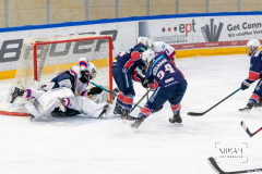 Deutsche Frauen Eishockey Bundesliga - Final-Four-Turnier - Eisbären Juniors Berlin vs ESC Planegg am 14.03.2021 in Füssen, Bundesleistungszentrum für Eishockey und Curling, Am Eisstadion 1, 87629 Füssen, Deutschland, Photo: Michael Kahms @MIKAH-Fotografie.de