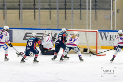 Deutsche Frauen Eishockey Bundesliga - Final-Four-Turnier - Eisbären Juniors Berlin vs ESC Planegg am 14.03.2021 in Füssen, Bundesleistungszentrum für Eishockey und Curling, Am Eisstadion 1, 87629 Füssen, Deutschland, Photo: Michael Kahms @MIKAH-Fotografie.de