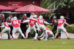 Regionalliga Süd - Fursty Razorbacks vs. Burghausen Crusadors am 12.05.2019 in Fürstenfeldbruck, Sportplatz "Auf der Lände", Deutschland, Photo: Michael Kahms @MIKAH-Fotografie.de