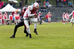 Regionalliga Süd - Fursty Razorbacks vs. Burghausen Crusadors am 12.05.2019 in Fürstenfeldbruck, Sportplatz "Auf der Lände", Deutschland, Photo: Michael Kahms @MIKAH-Fotografie.de