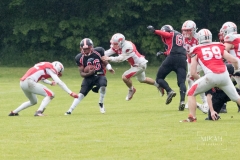 Regionalliga Süd - Fursty Razorbacks vs. Burghausen Crusadors am 12.05.2019 in Fürstenfeldbruck, Sportplatz "Auf der Lände", Deutschland, Photo: Michael Kahms @MIKAH-Fotografie.de