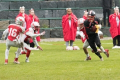 Regionalliga Süd - Fursty Razorbacks vs. Burghausen Crusadors am 12.05.2019 in Fürstenfeldbruck, Sportplatz "Auf der Lände", Deutschland, Photo: Michael Kahms @MIKAH-Fotografie.de